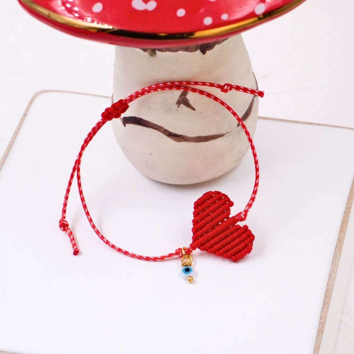 Women’s Martaki Bracelet | Knitted Heart — Bracelets from Toolittle