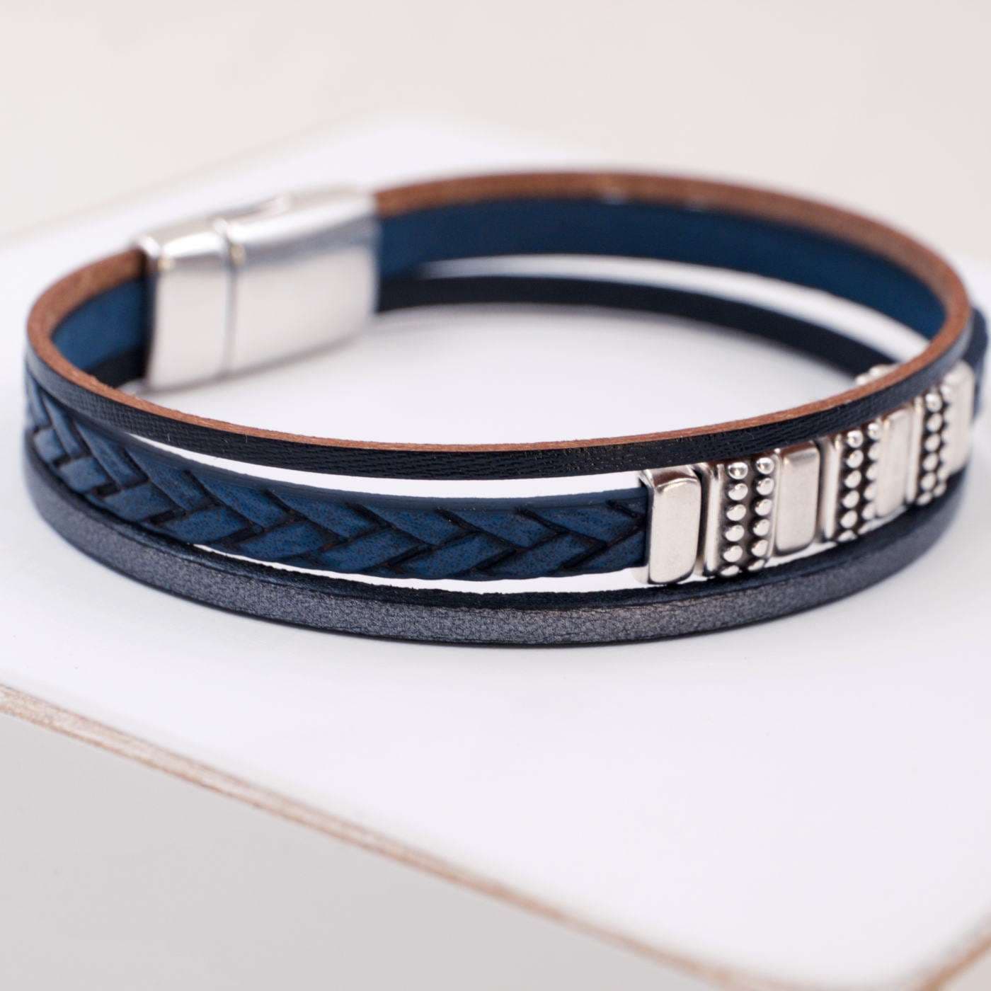 Braided Leather Men's Bracelet — Bracelets from Toolittle