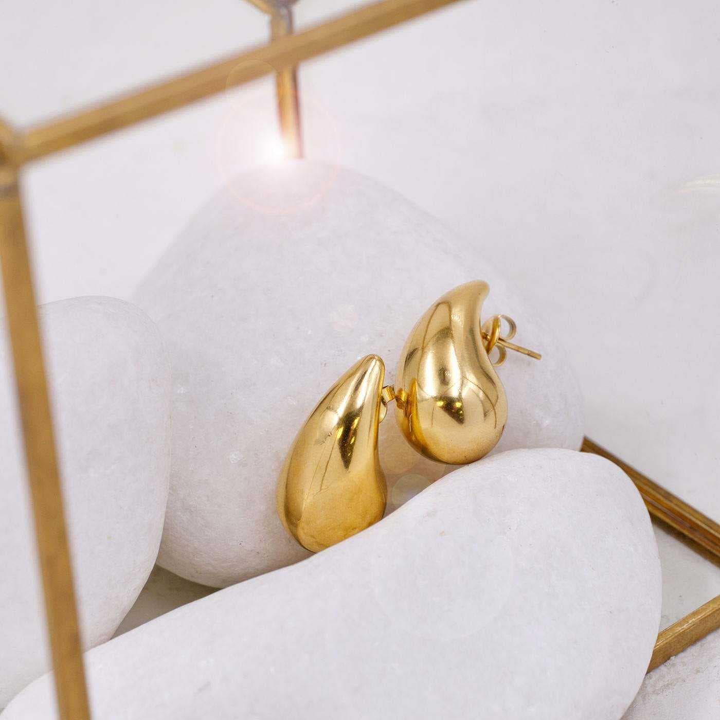 Gold-plated drop earrings — Earrings from Toolittle