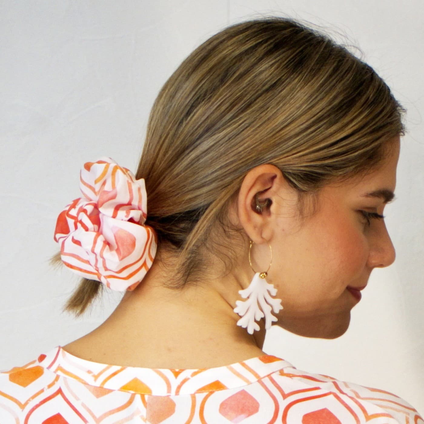Morocco Oversized scrunchie by KOKKOSAMMOU — Scarves & wraps from Toolittle