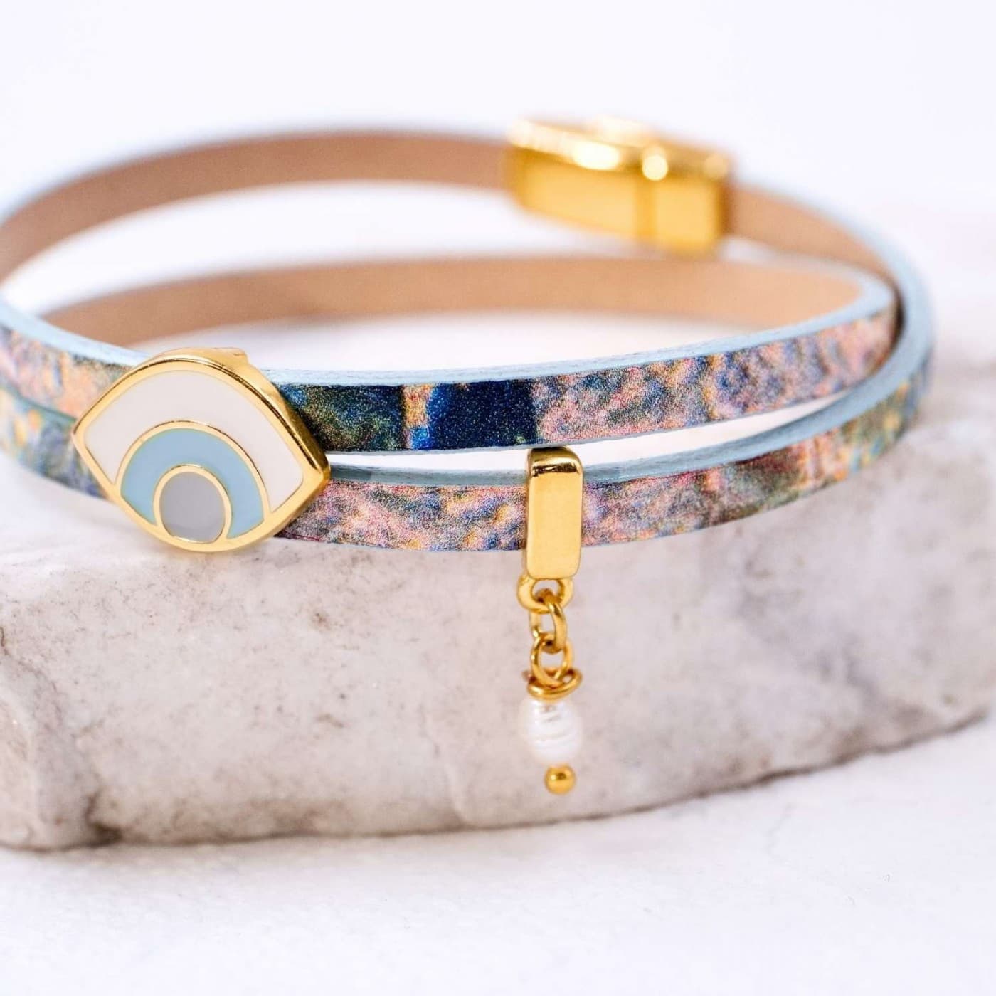 Evil Eye Leather Bracelet — Bracelets from Toolittle