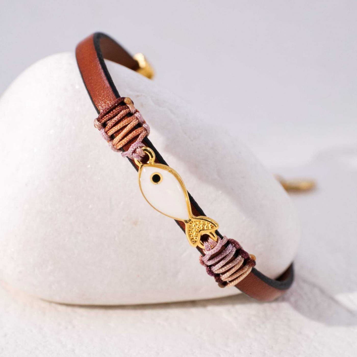 Enamelled Fish Leather Bracelet — Bracelets from Toolittle