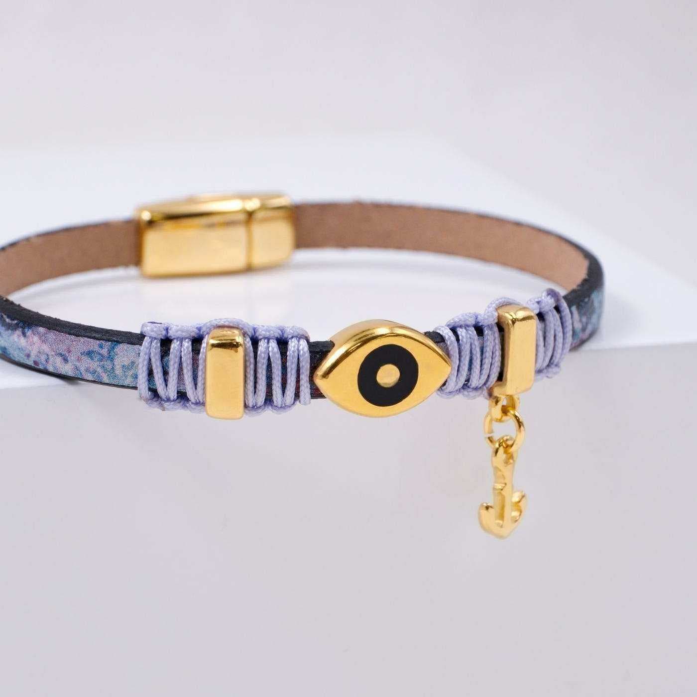 Evil Eye Leather Bracelet — Bracelets from Toolittle