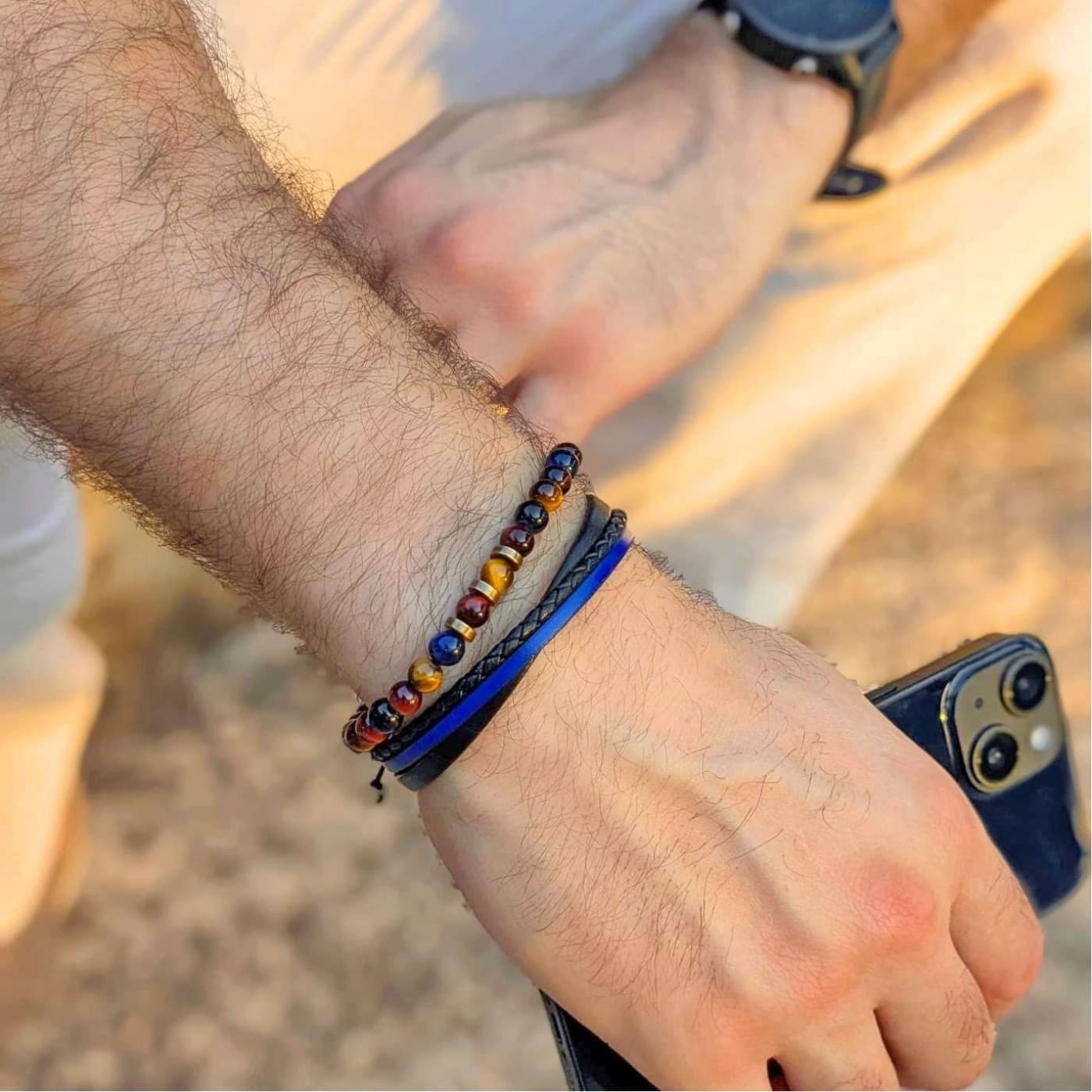 Leather Men's Bracelet — Bracelets from Toolittle
