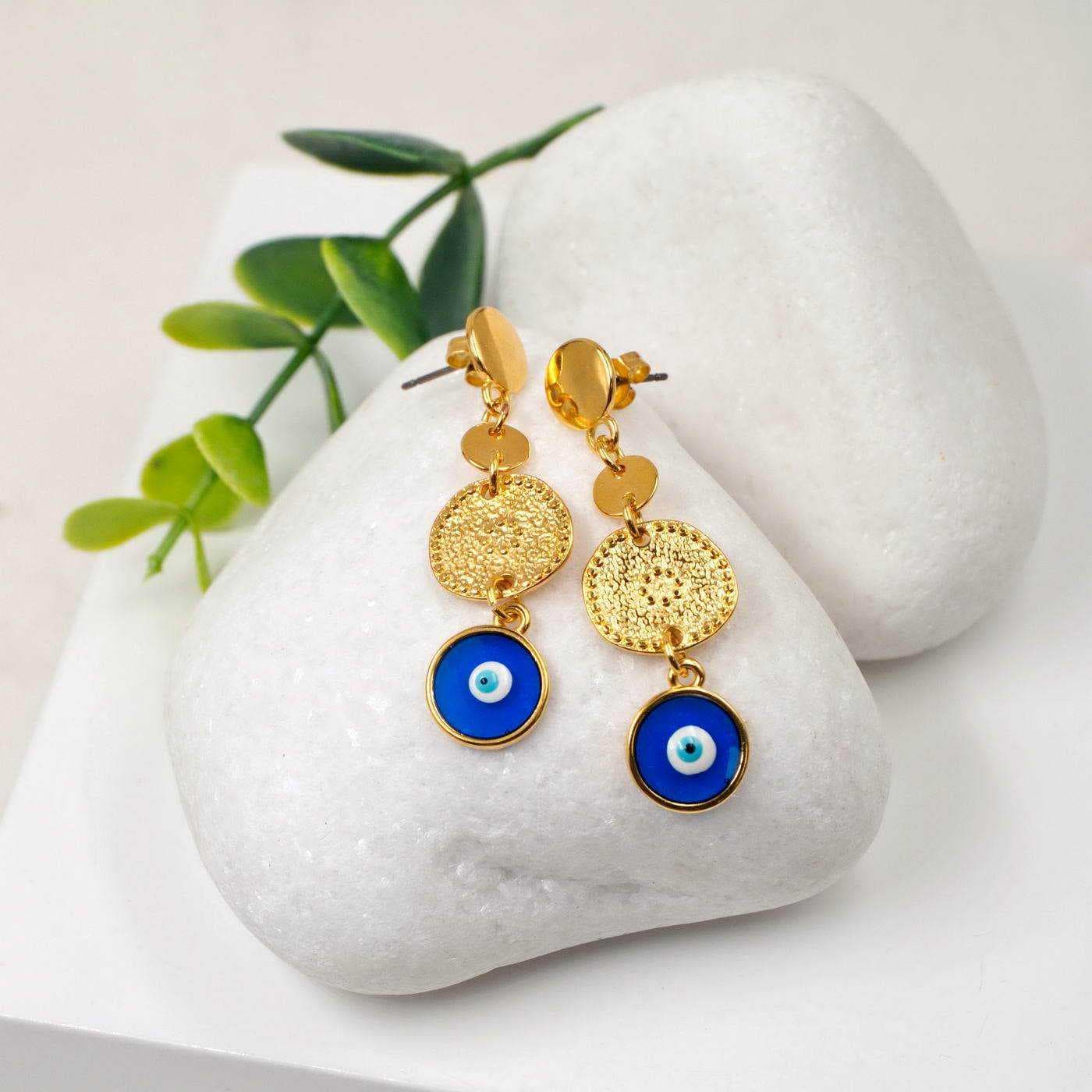 Evil Eye Dangle Earrings — Earrings from Toolittle