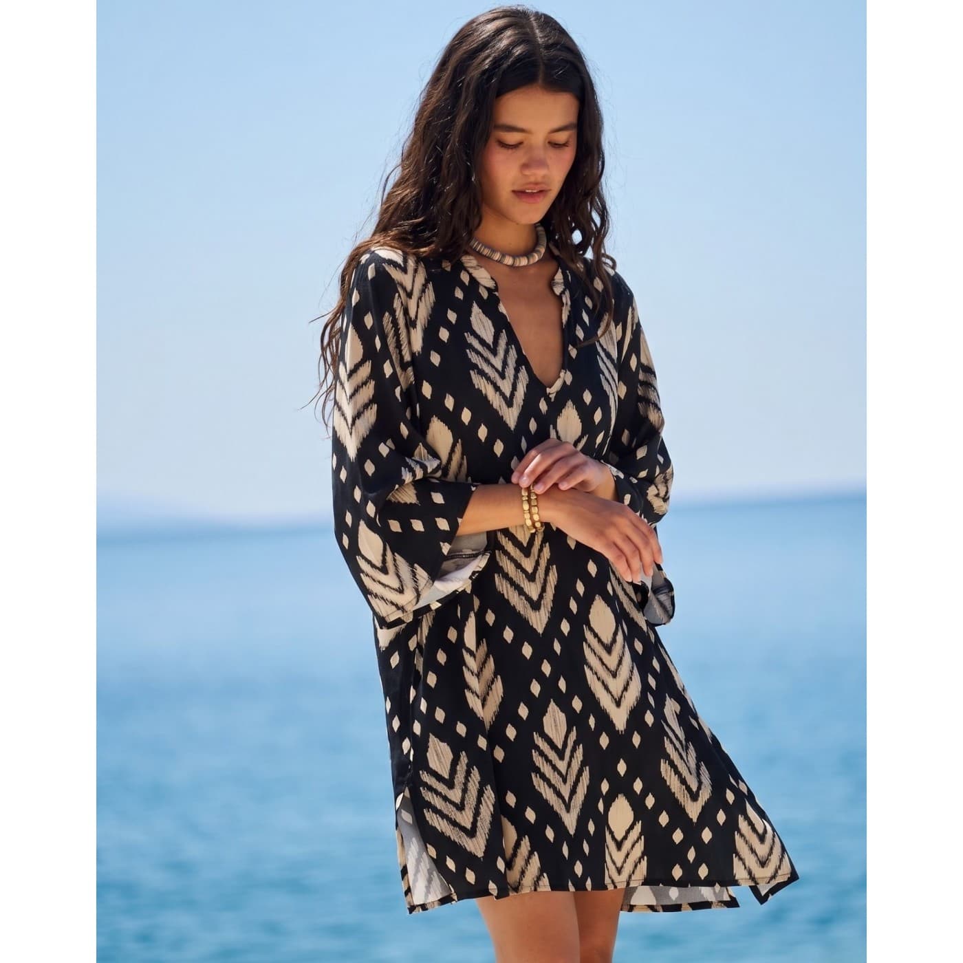 KOKKOSAMMOU Short caftan Samothraki — Dresses from Toolittle