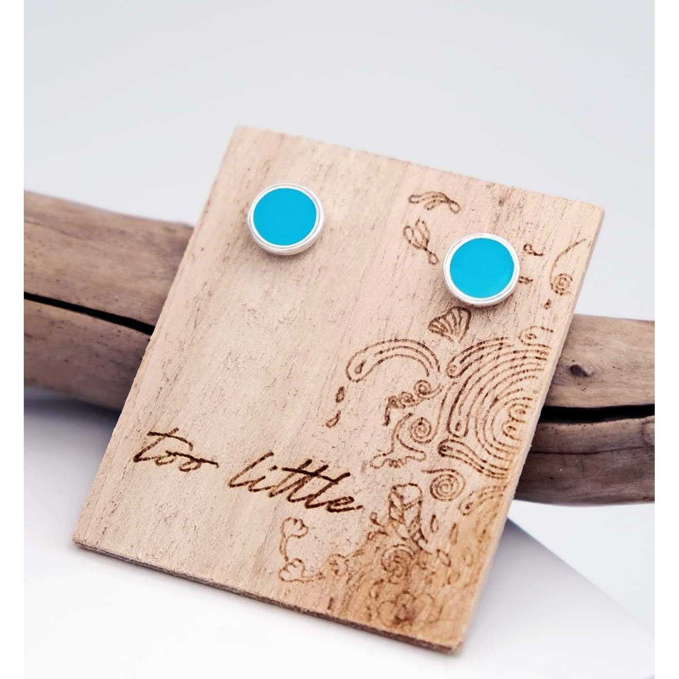 "Midi Dots on Wood" Stud earrings — Earrings from Toolittle