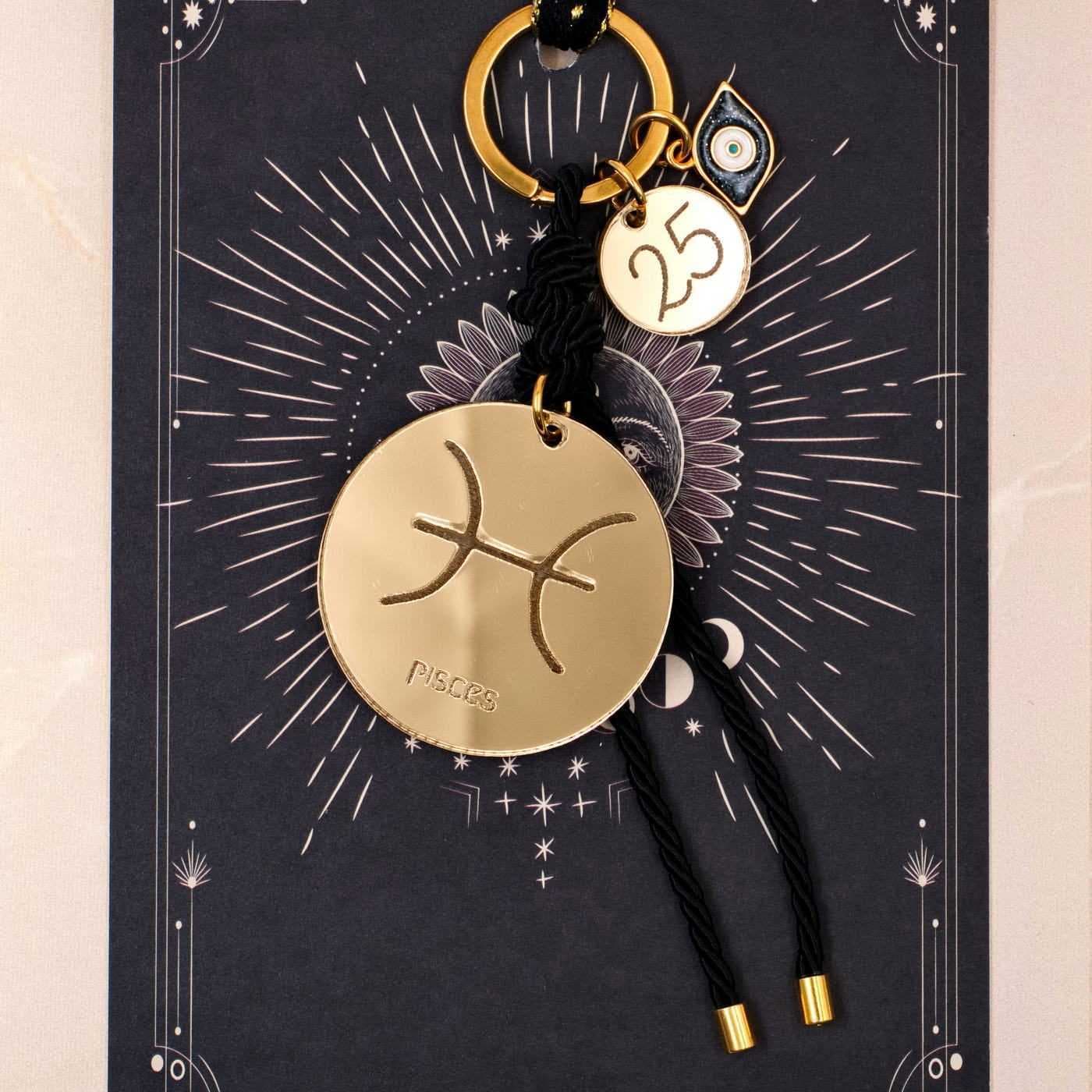 Pisces Sign Lucky Keychain — Pendants & charms from Toolittle