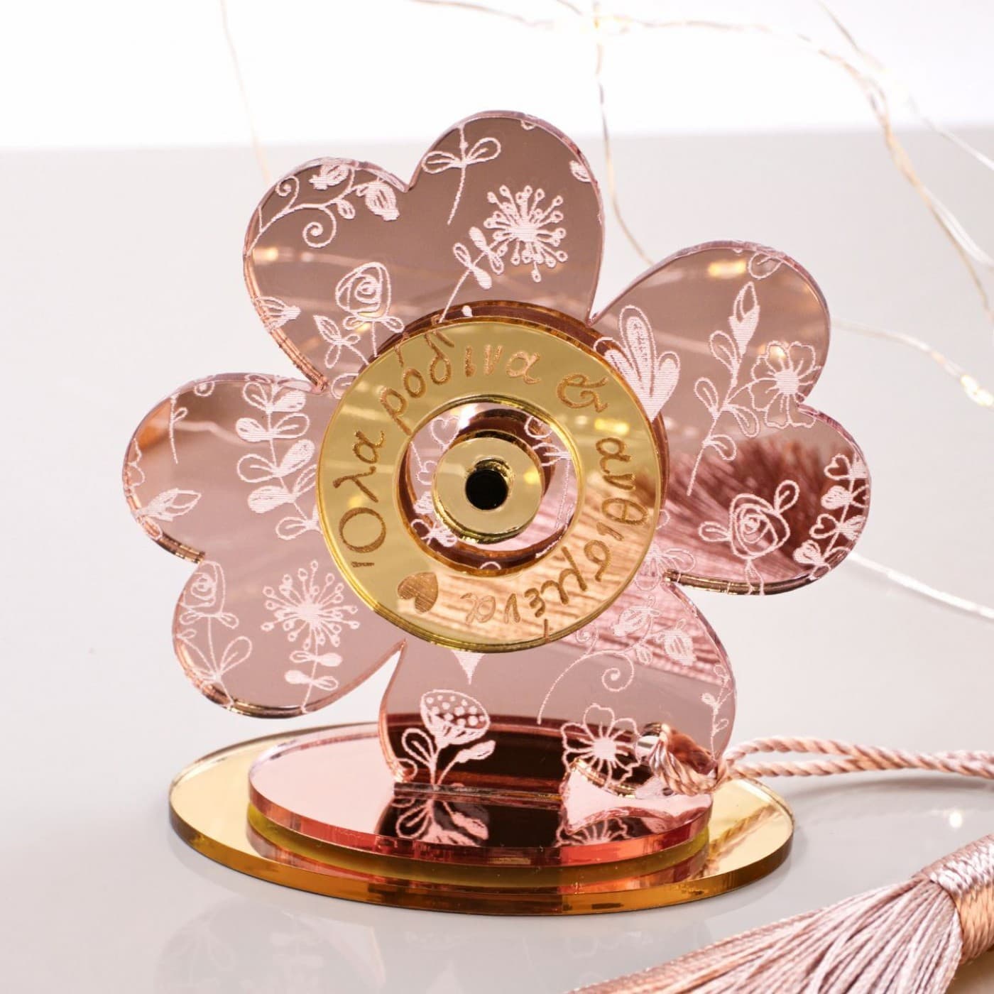 Tabletop 2026 Lucky Charm: Four Leaf Clover with Eye & Mandala — Pendants & charms from Toolittle