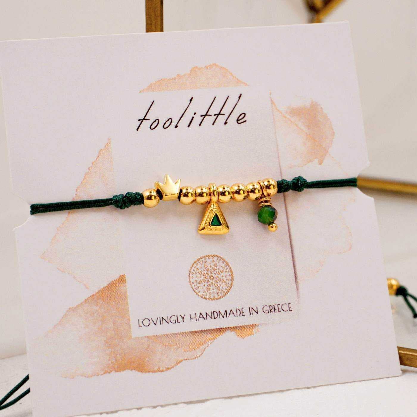 Green Cord Makrame Bracelet — Bracelets from Toolittle