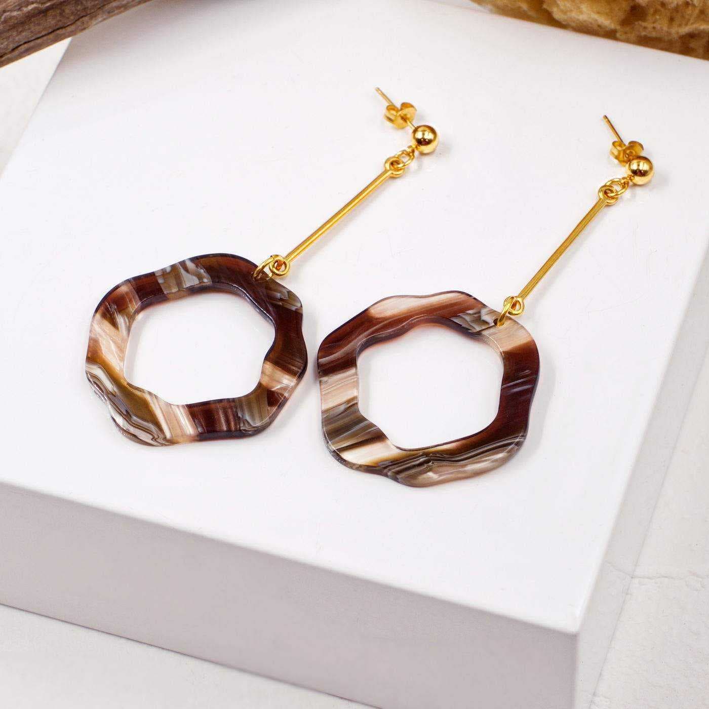 Plexiglass Round Earrings — Earrings from Toolittle