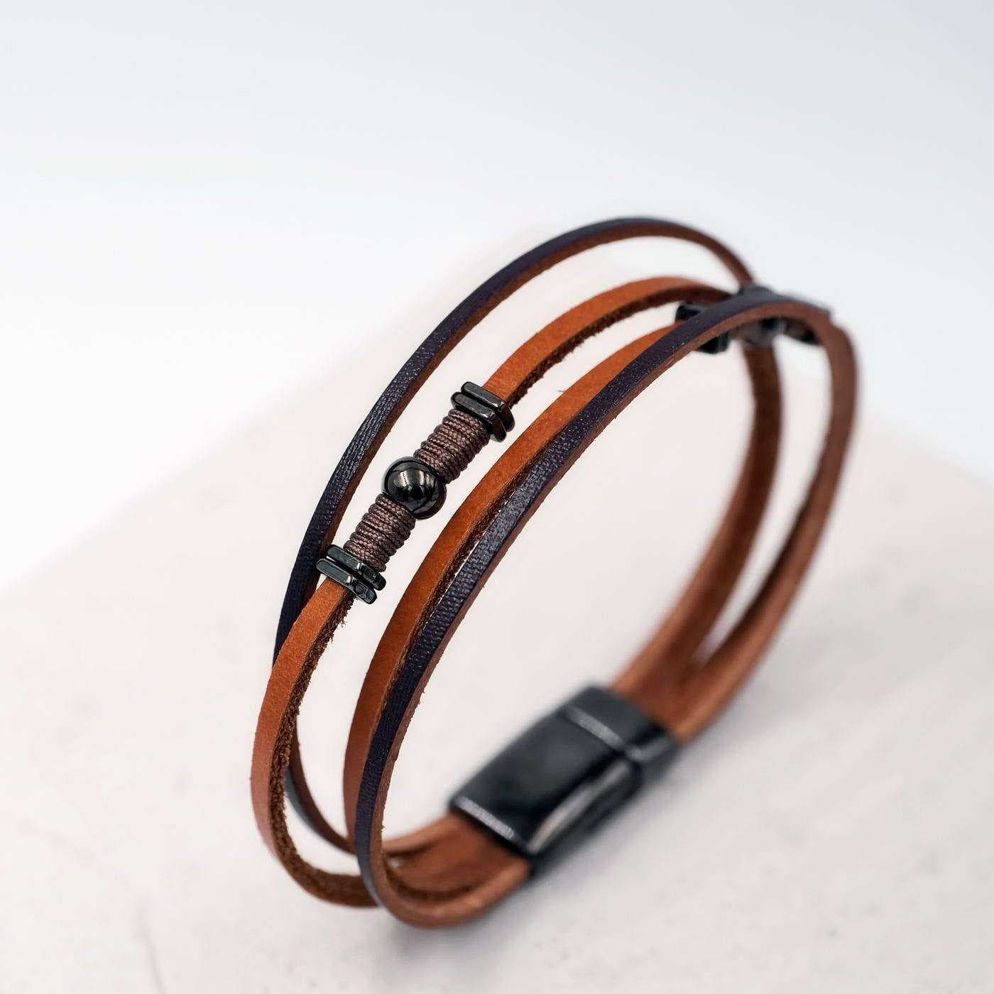 Men's leather bracelet Escape — Bracelets from Toolittle