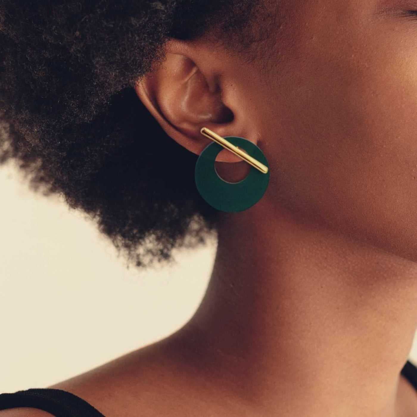 Plexiglass Round Double-side Earrings — Earrings from Toolittle