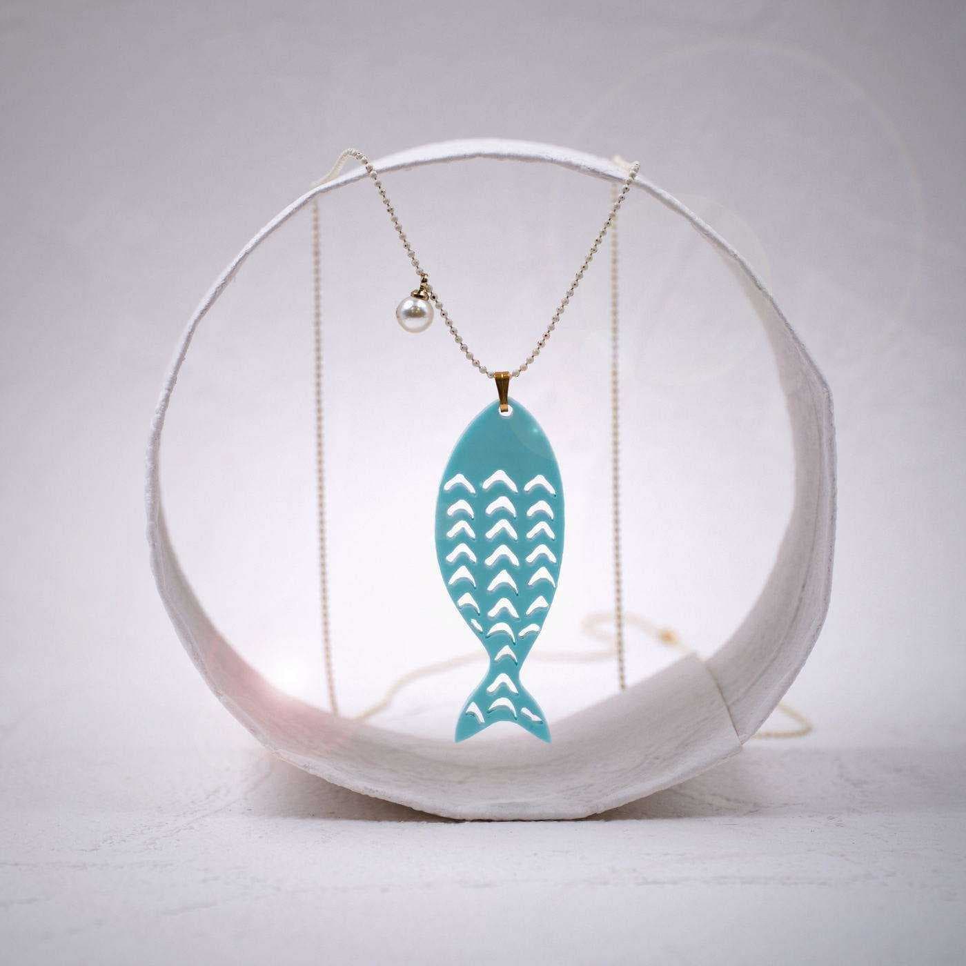 Plexi Fish Long Necklace — Necklaces from Toolittle