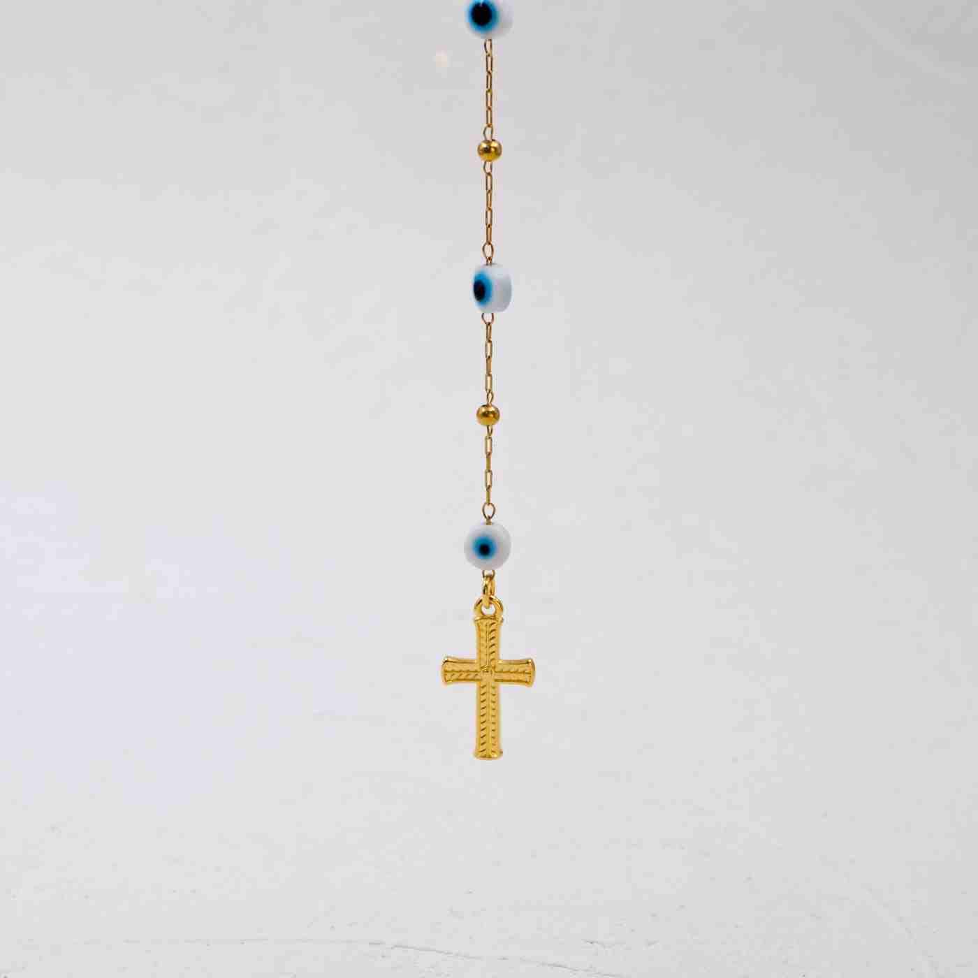 Short Y Necklace with Cross — Necklaces from Toolittle