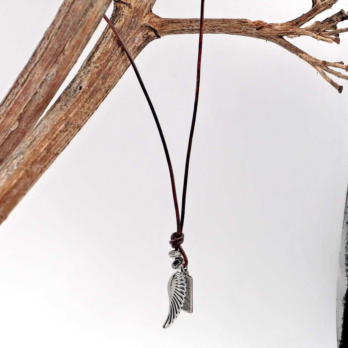 Men's necklace Feather — Necklaces from Toolittle