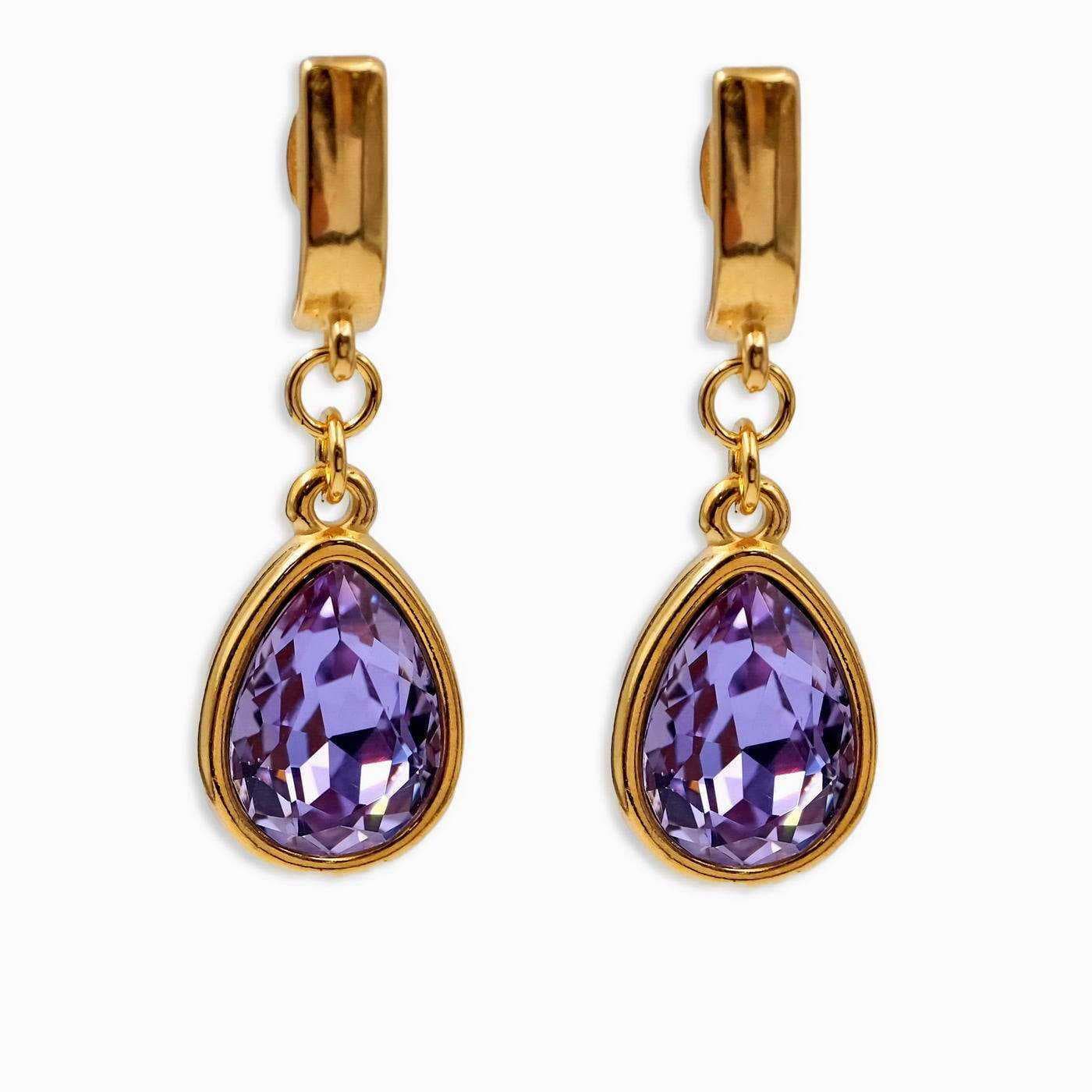 Mid-sized earrings with crystals — Earrings from Toolittle