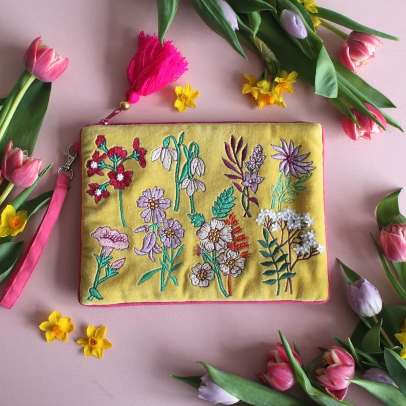 Posy Yellow Clutch Bag — Bags & purses from Toolittle
