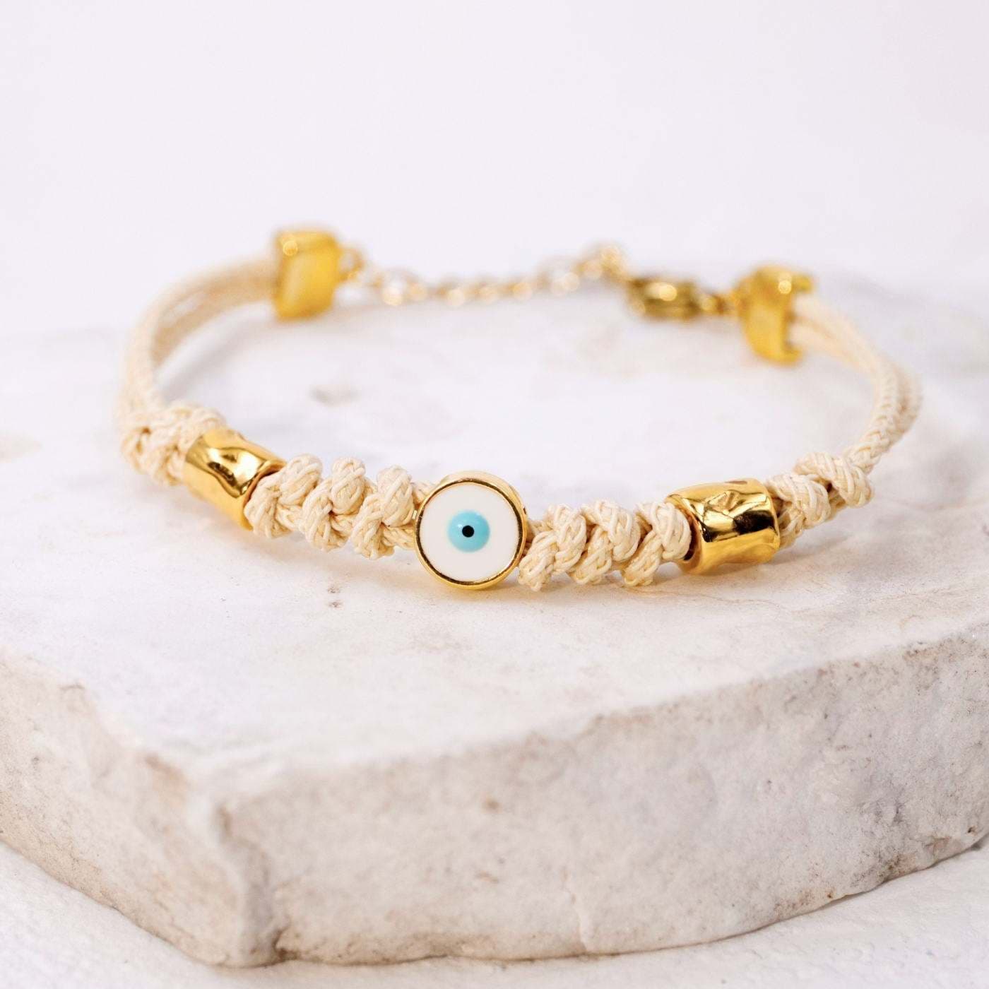 Cord Bracelet with Evil Eye — Bracelets from Toolittle