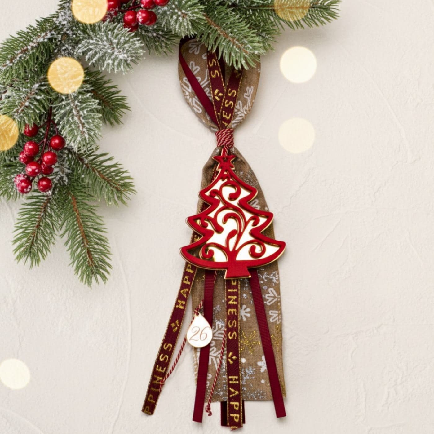 Hanging 2026 Lucky Charm – Christmas Tree — Pendants & charms from Toolittle