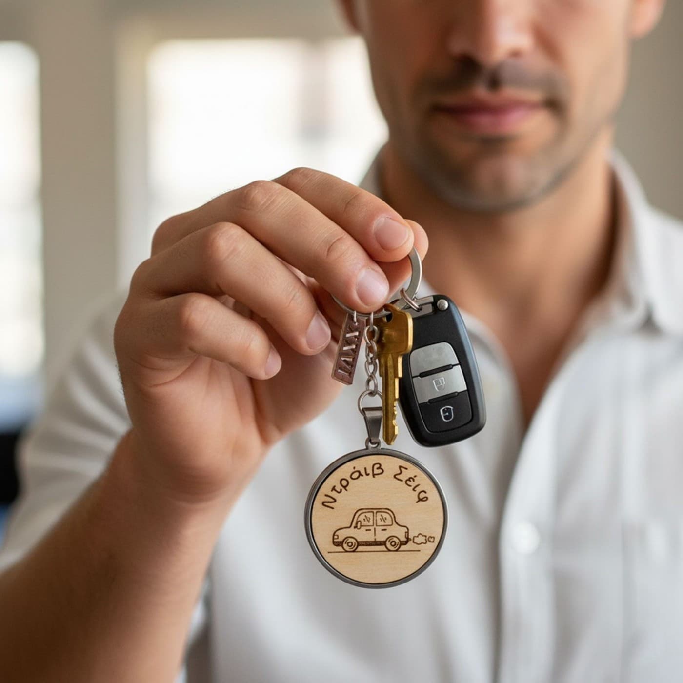 Men’s Lucky Keychain 2026 – “Drive Safe” — Pendants & charms from Toolittle