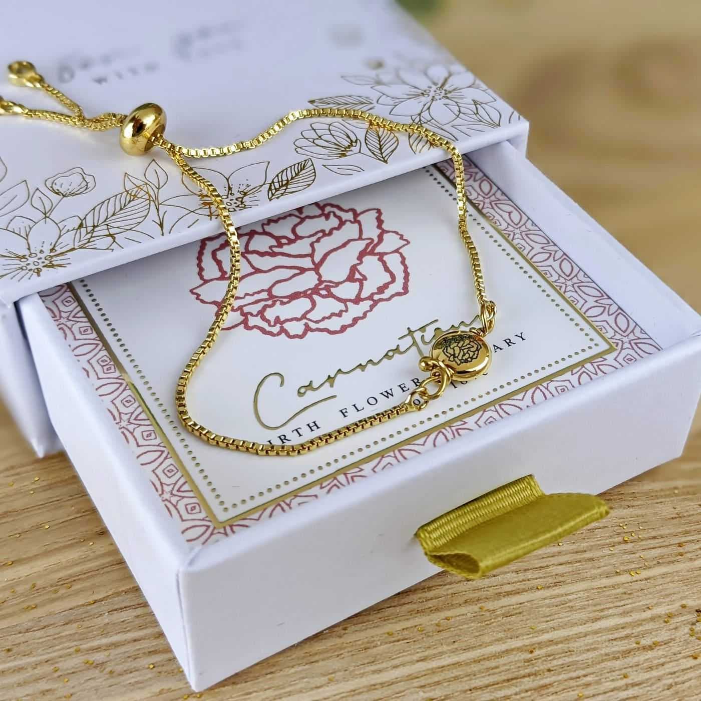 Birth Flower Bracelet - January — Bracelets from Toolittle