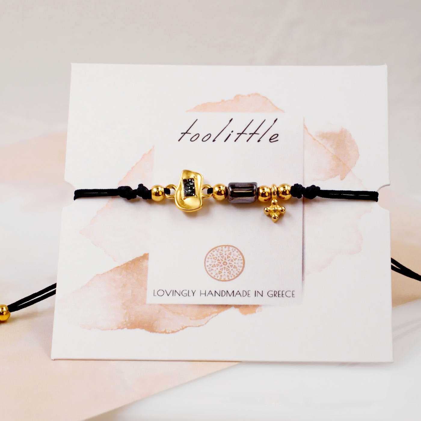 Black Cord Makrame Bracelet — Bracelets from Toolittle