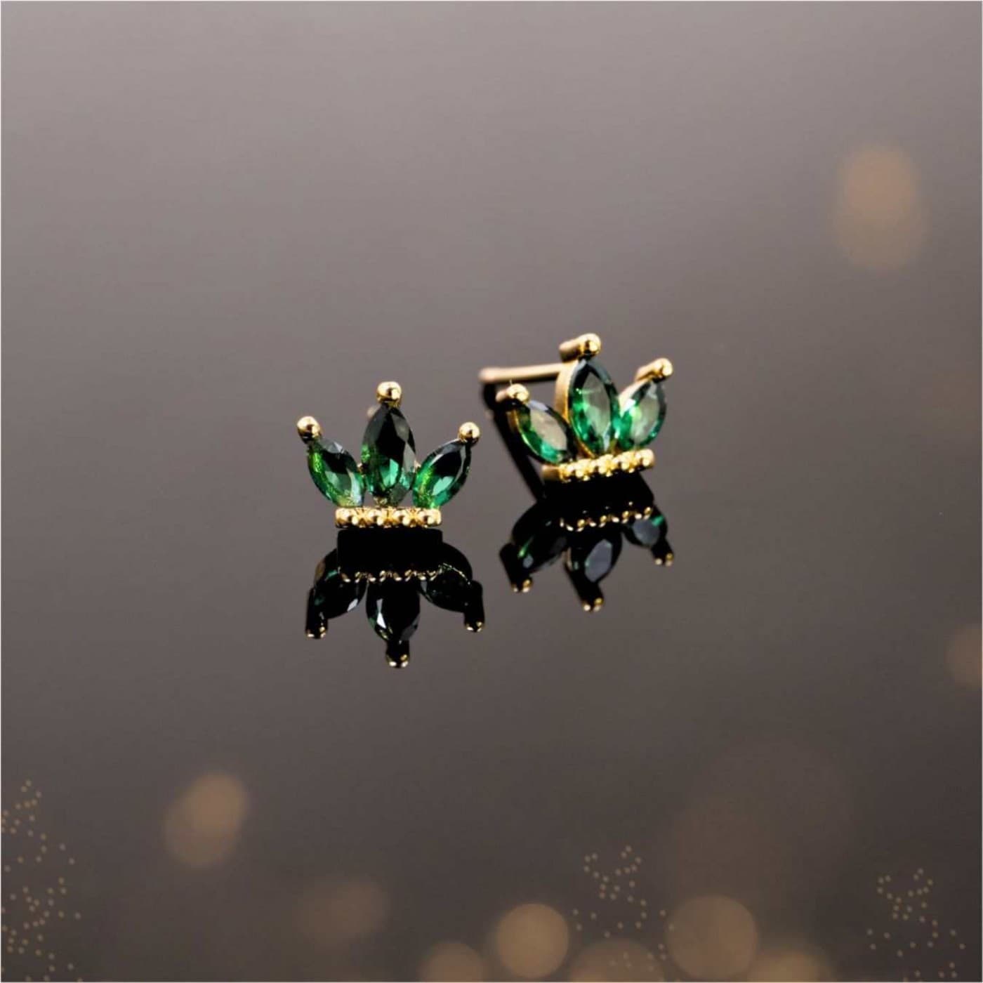 Zircon Crystal Crown Earrings — Earrings from Toolittle