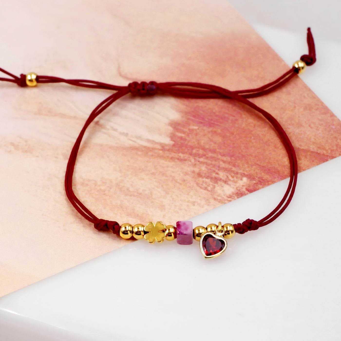 Red Cord Makrame Bracelet — Bracelets from Toolittle