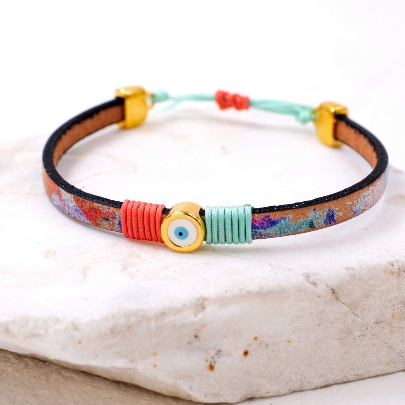 Evil Eye Leather Bracelet — Bracelets from Toolittle