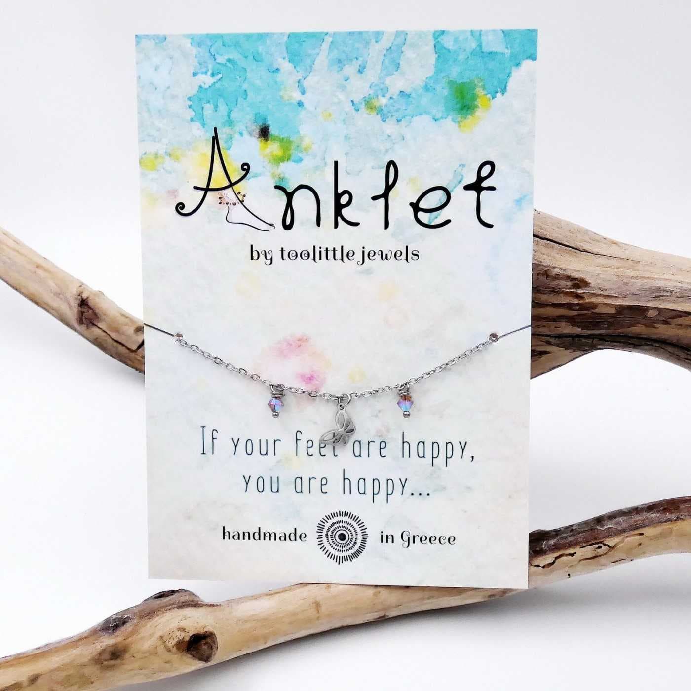 Silver Staybright stainless steel Anklet — Anklets from Toolittle