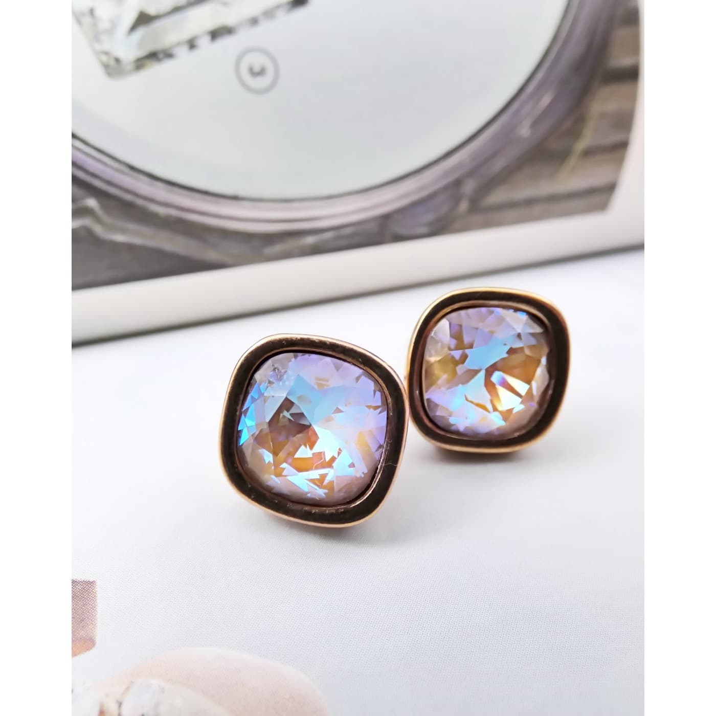 Earrings with Austrian crystals — Earrings from Toolittle
