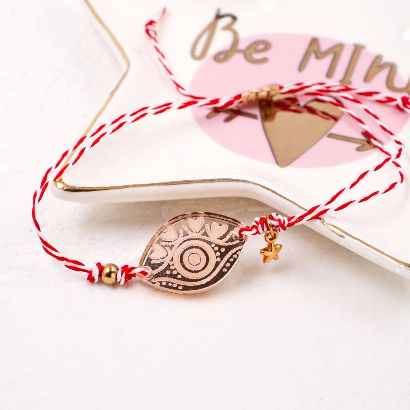 Women’s Martaki Bracelet: Plexiglass Evil Eye — Bracelets from Toolittle