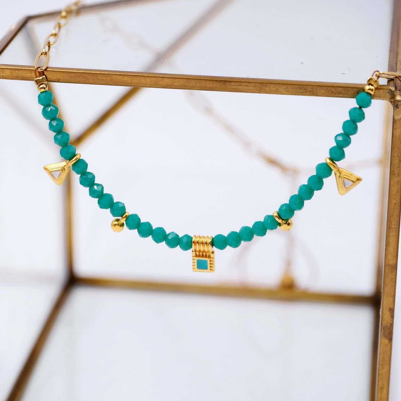 Pebbles Necklace with crystals and enamel — Necklaces from Toolittle