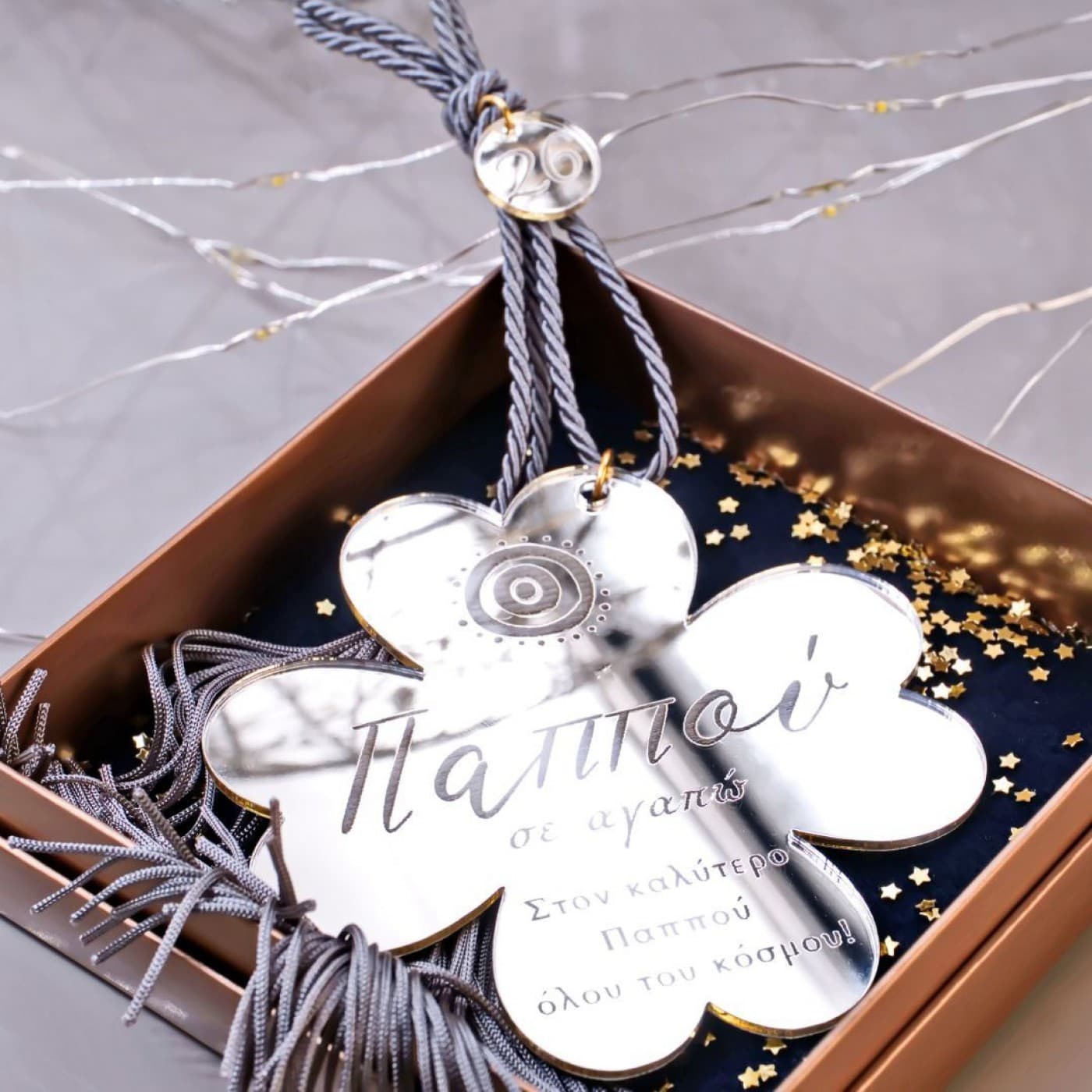 2026 Silver Four-Leaf Clover Lucky Charm - Grandfather — Pendants & charms from Toolittle