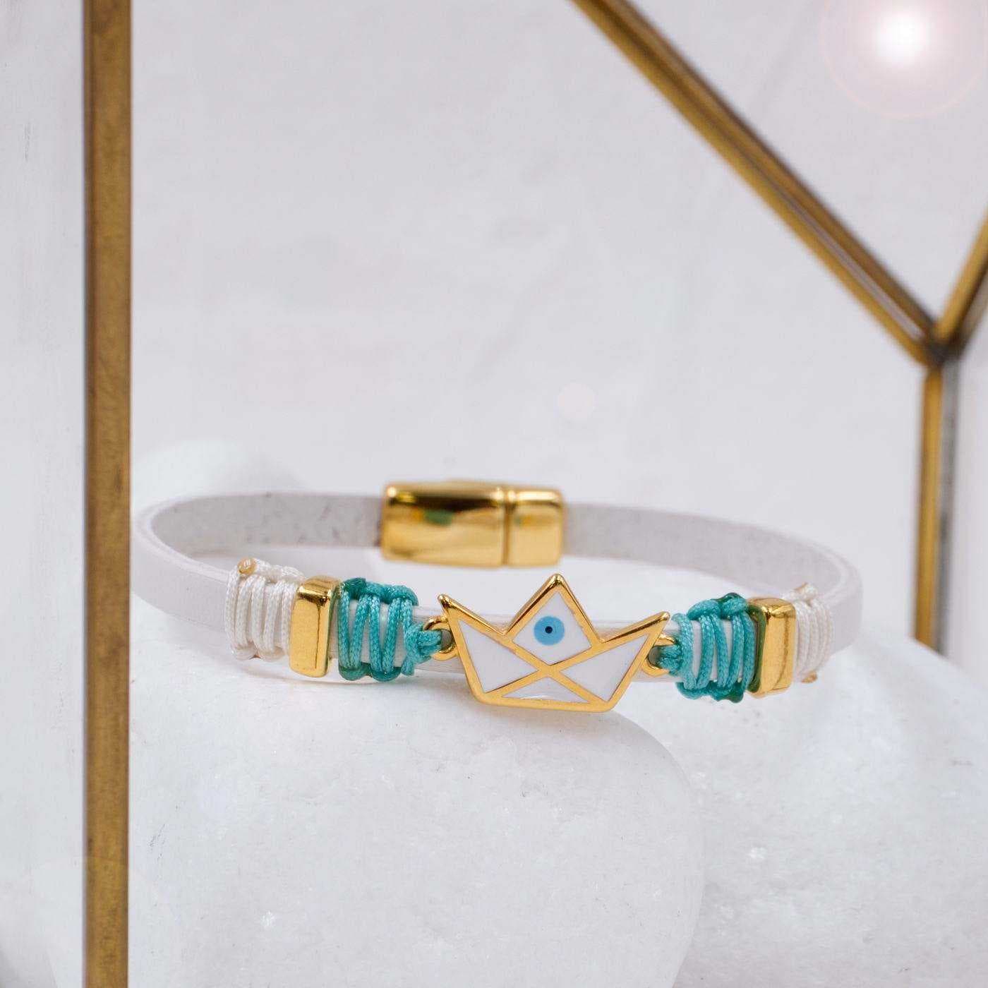 Enamelled Boat Leather Bracelet — Bracelets from Toolittle
