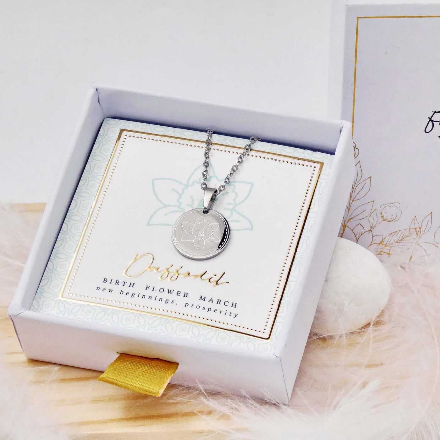Birth Flower Necklace- Daffodil for March — Necklaces from Toolittle