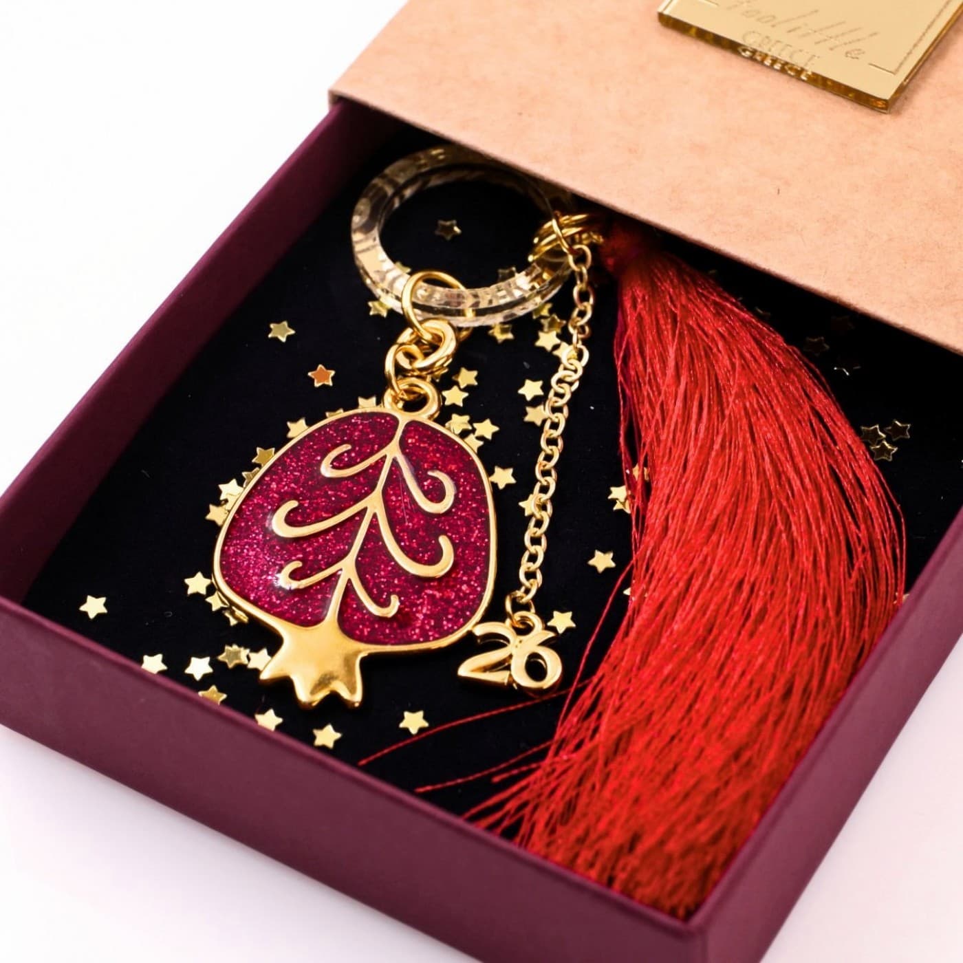 2026 Pomegranate Lucky Charm in a Gift Box — Pendants & charms from Toolittle