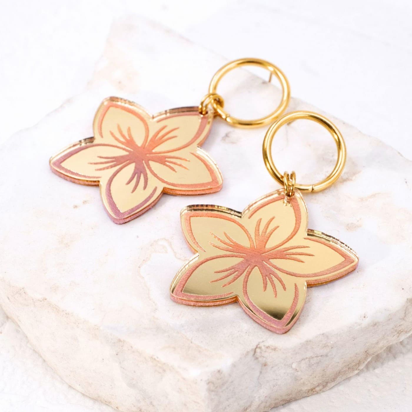 Plexiglass Flower Earrings — Earrings from Toolittle