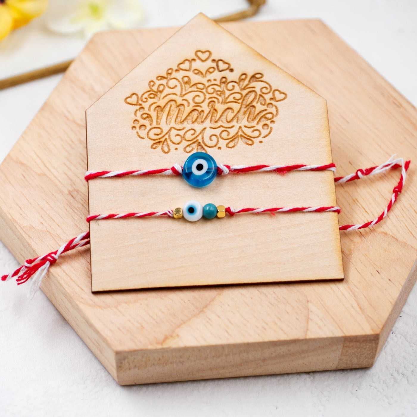 March Bracelets with Evil Eye for Couples — Bracelets from Toolittle