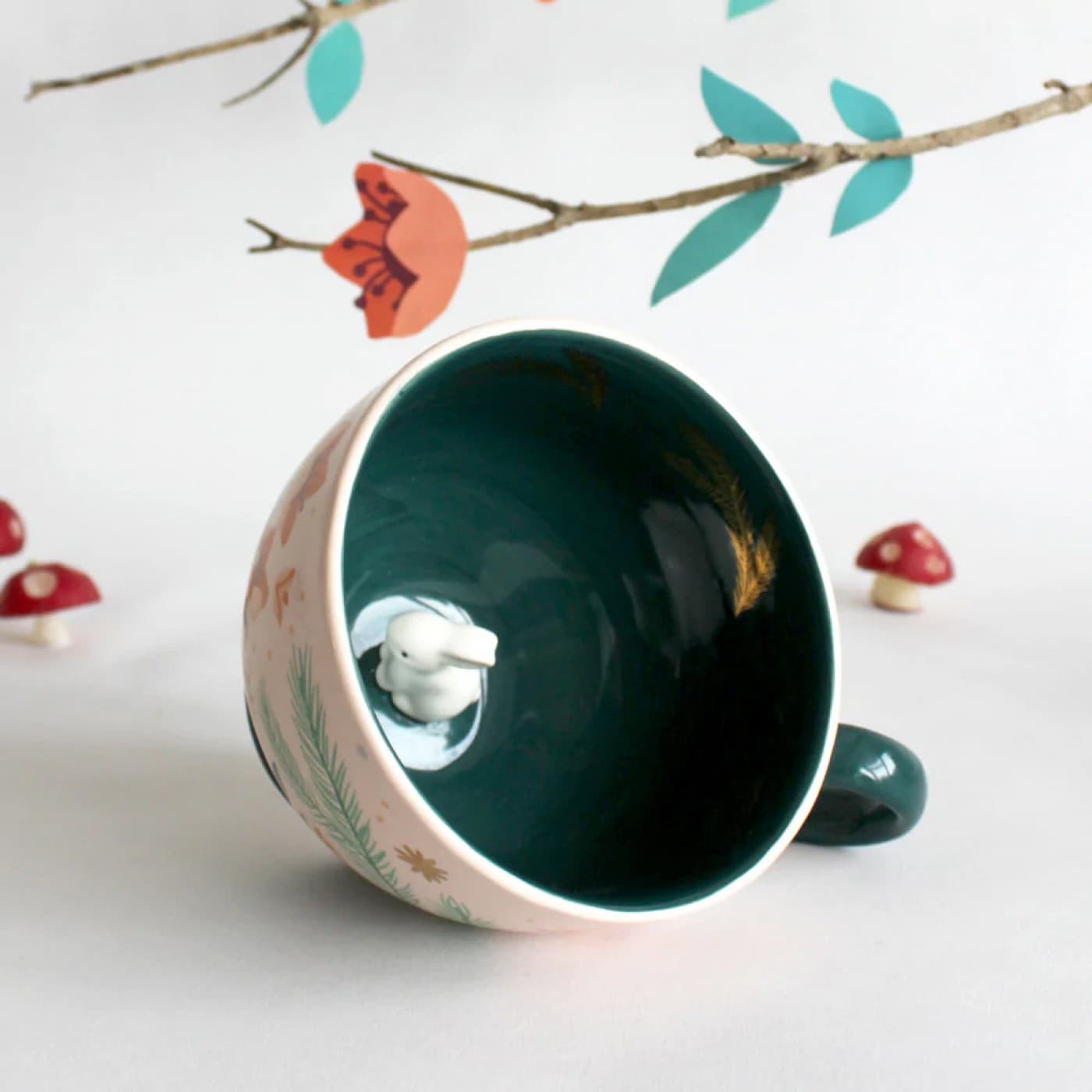 Secret Garden Rabbit Teacup — Ceramics & pottery from Toolittle