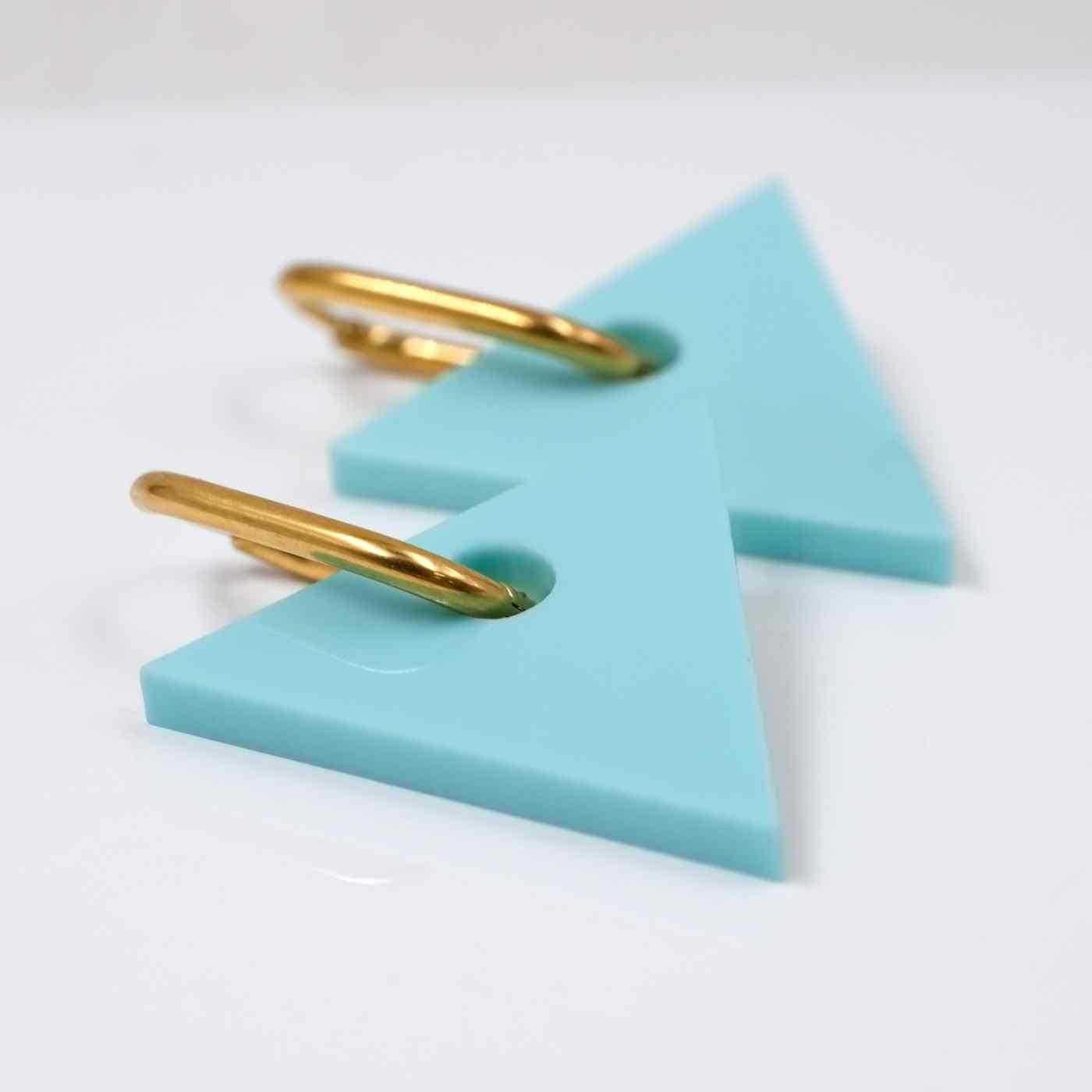Plexiglass Triangle Earrings — Earrings from Toolittle