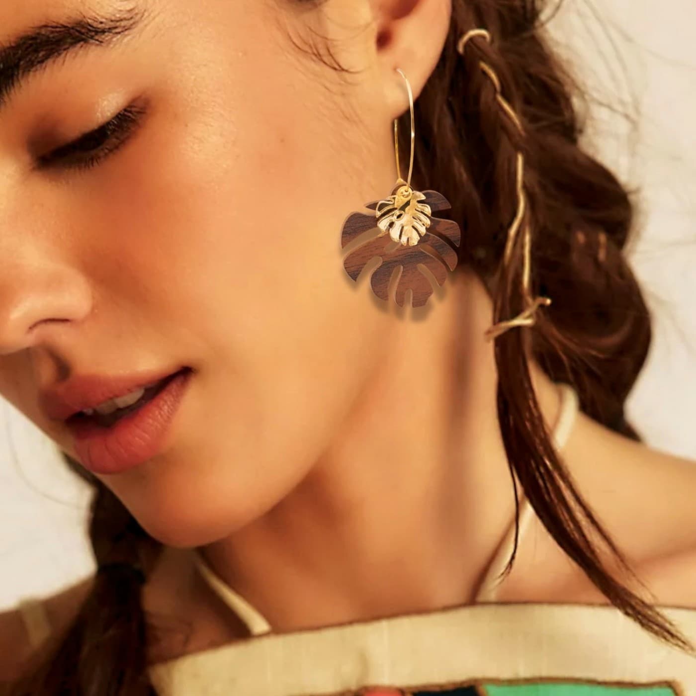 Monstera Leaf Earrings — Earrings from Toolittle