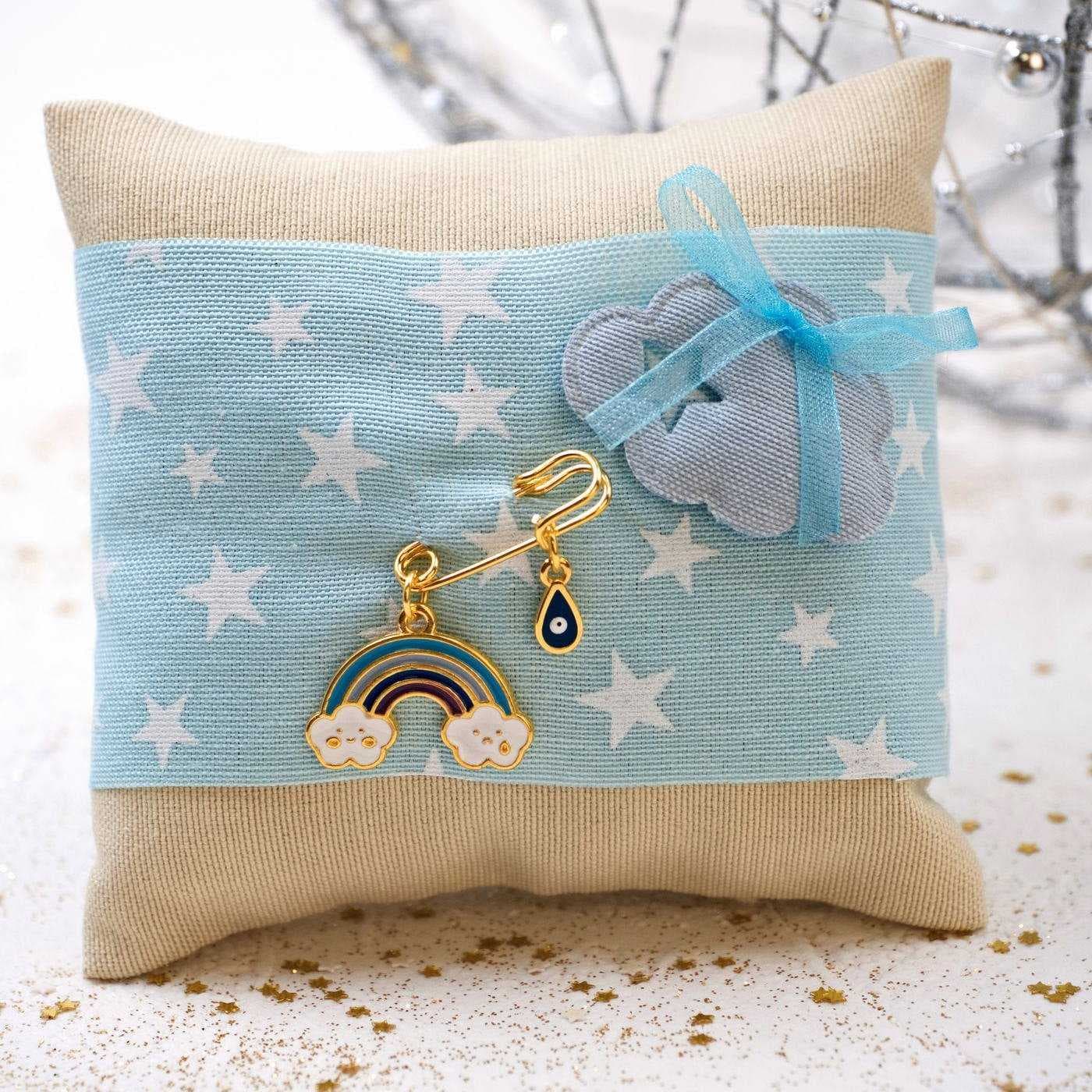 Rainbow Lucky Cushion for Newborn in a Box — Pendants & charms from Toolittle
