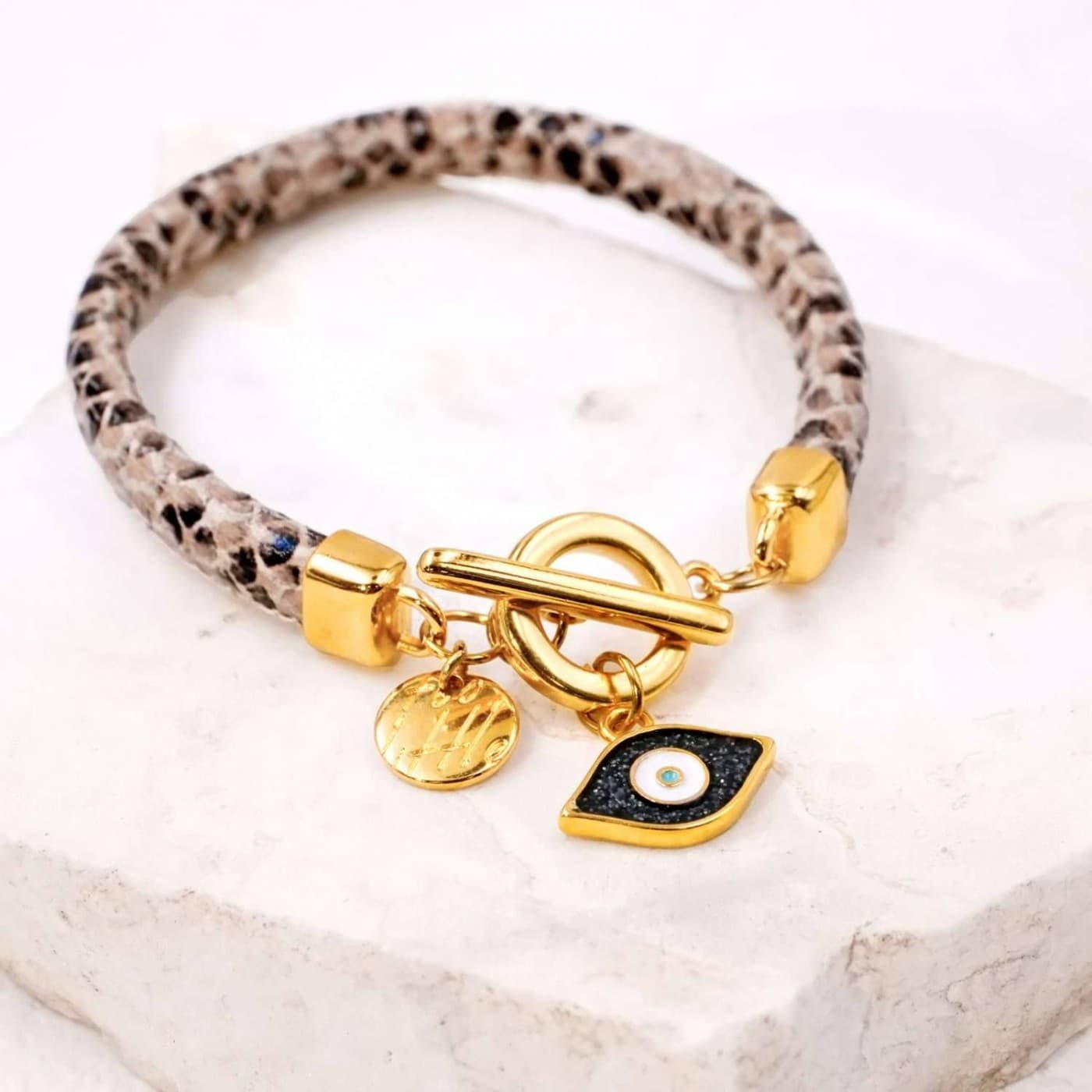 Women's Bracelet with Enamelled Evil Eye — Bracelets from Toolittle