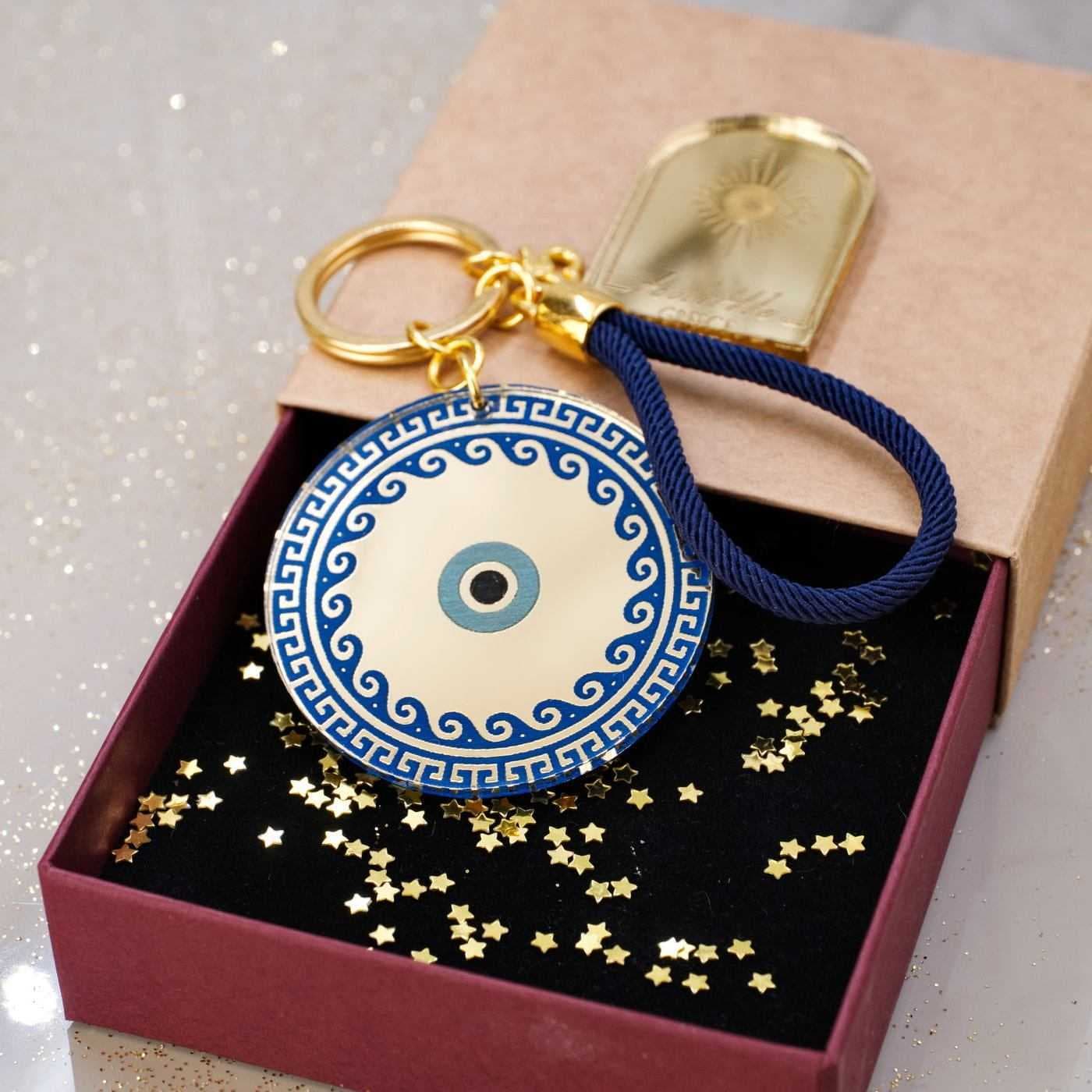 2026 Lucky Keyring with Evil Eye in a Gift Box — Pendants & charms from Toolittle