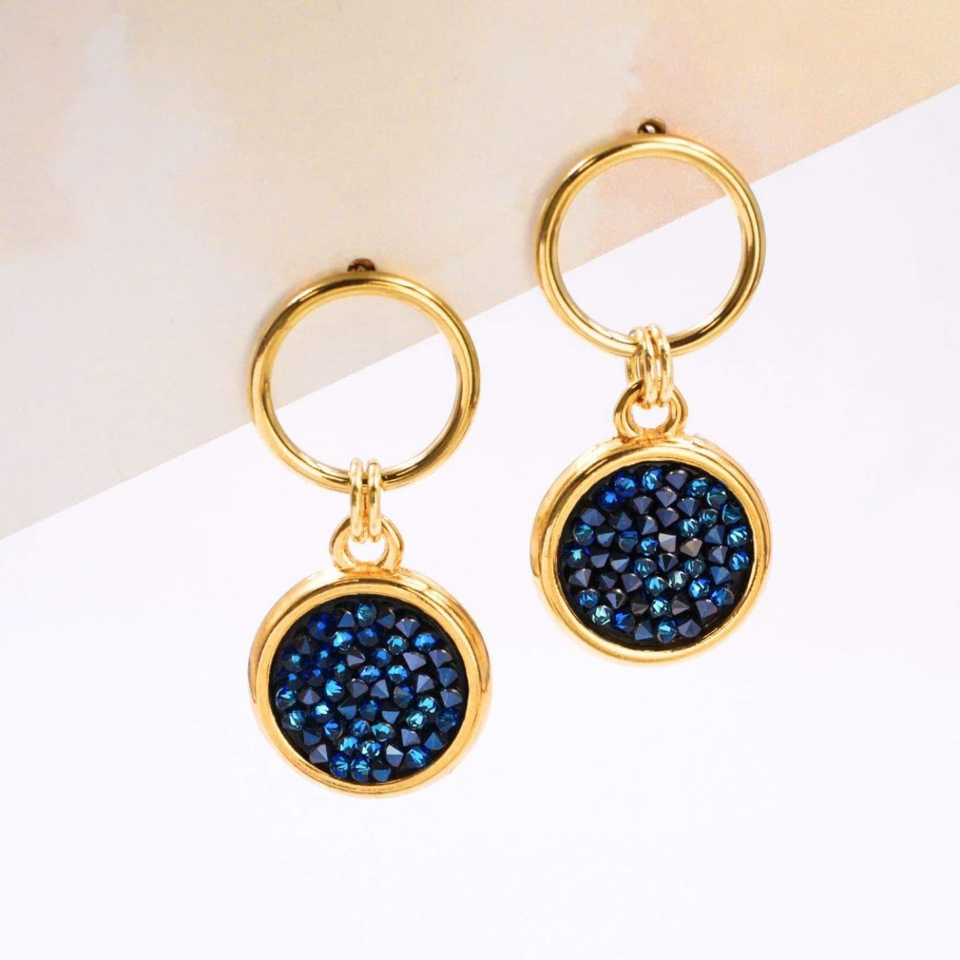 Gold-Plated Earrings - Fine Rocks Swarovski Crystals — Earrings from Toolittle