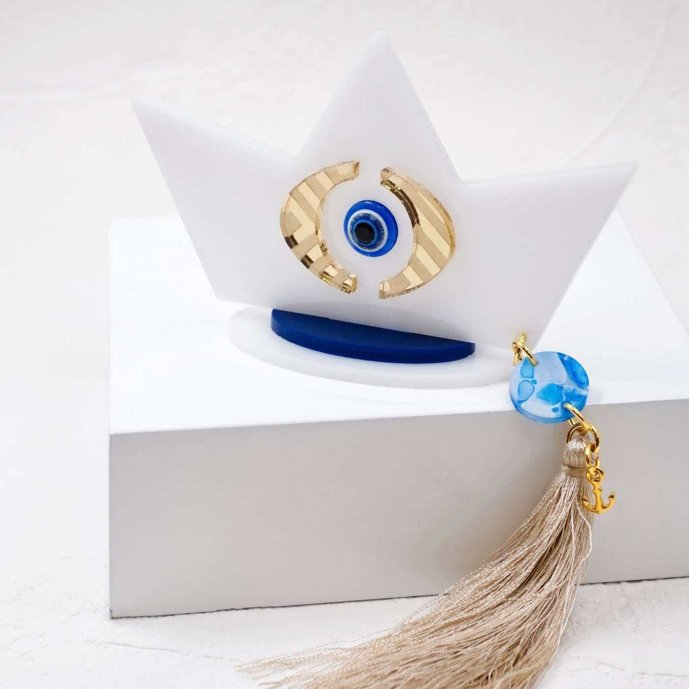 Aegean Collection Lucky Charm Boat Plexiglass — Pendants & charms from Toolittle