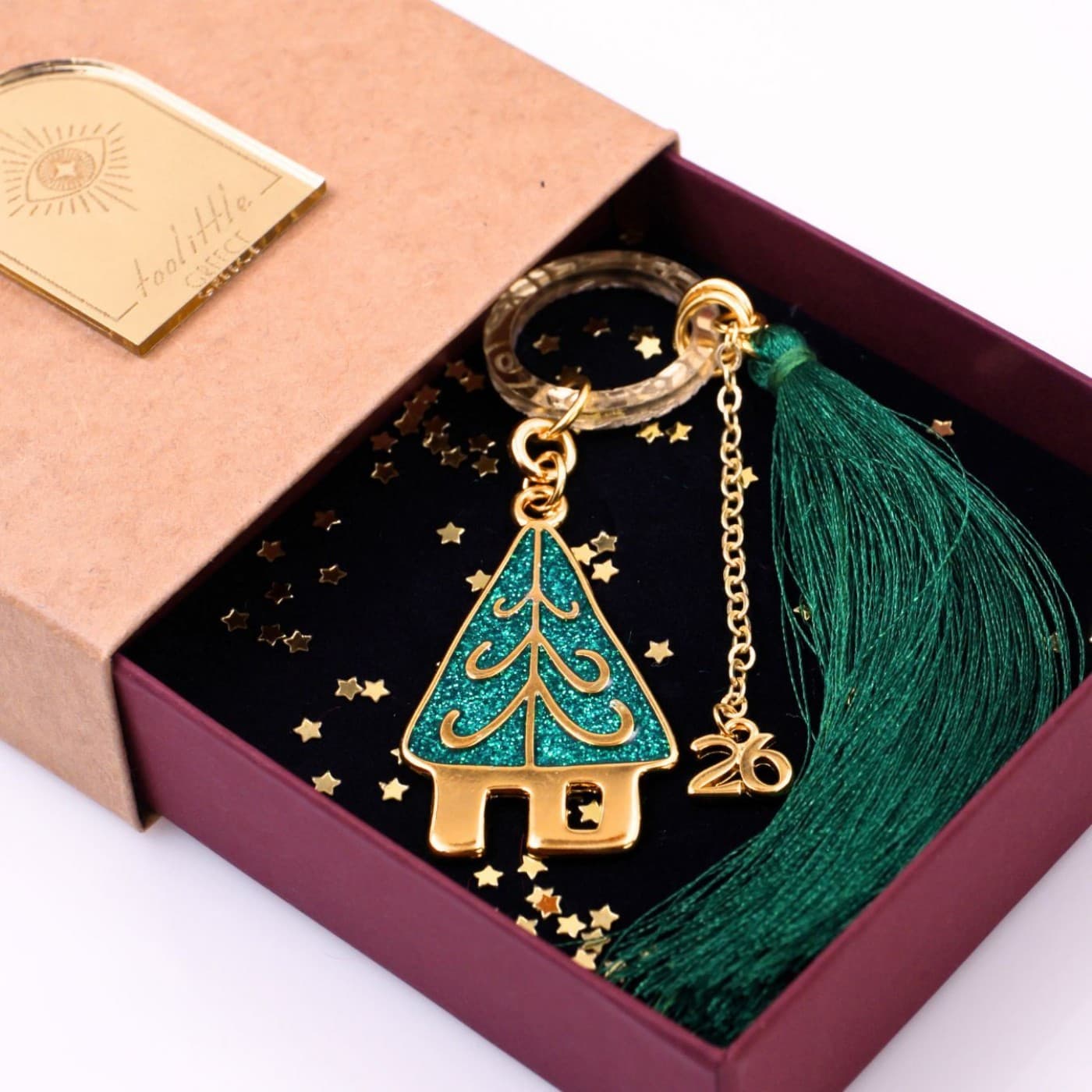 2026 Lucky Charm: Christmas House-Tree — Pendants & charms from Toolittle