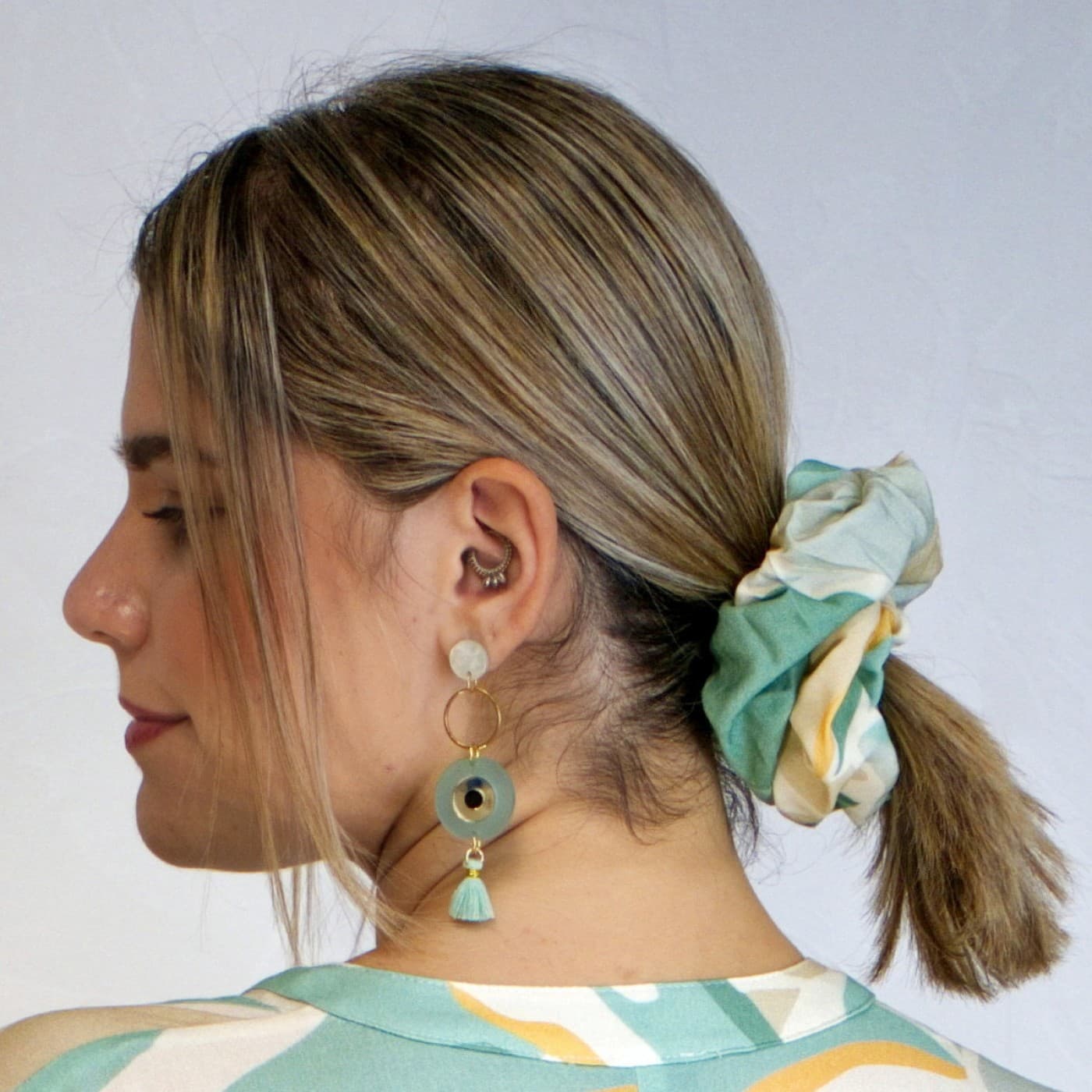 Kythera Oversized scrunchie by KOKKOSAMMOU — Scarves & wraps from Toolittle